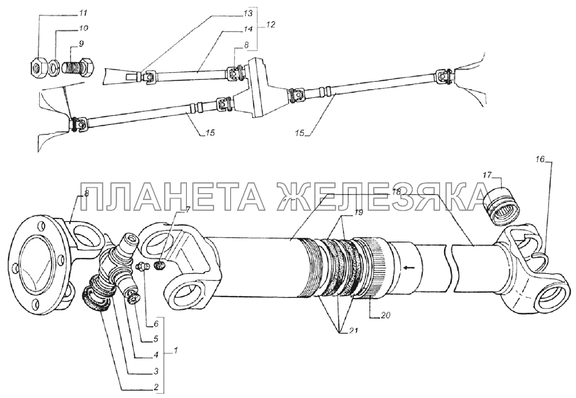 Валы карданные трансмиссии ГАЗель 4x4 (Дополнение)