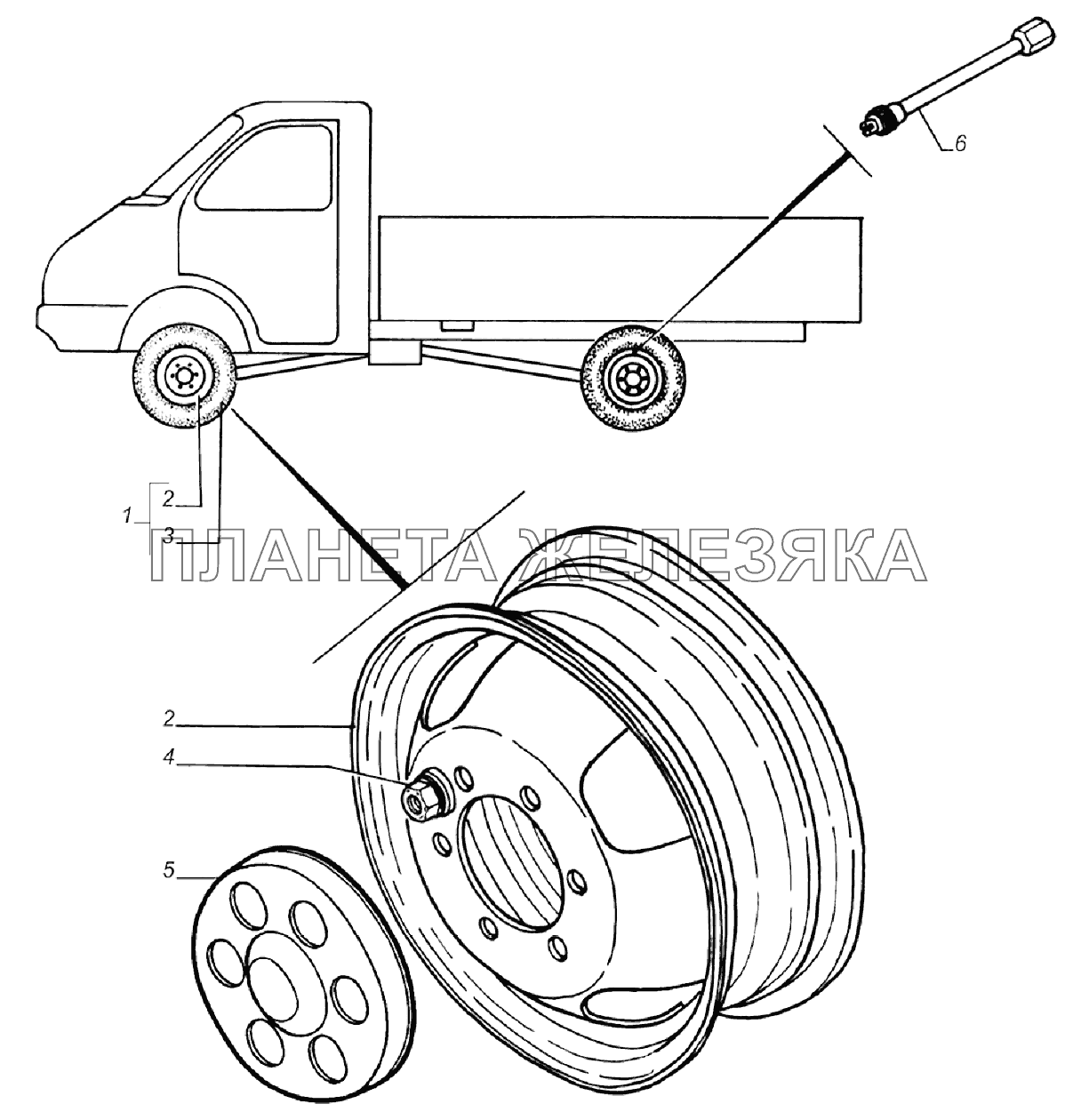 Установка колес на автомобиле ГАЗель 4x4 (Дополнение)