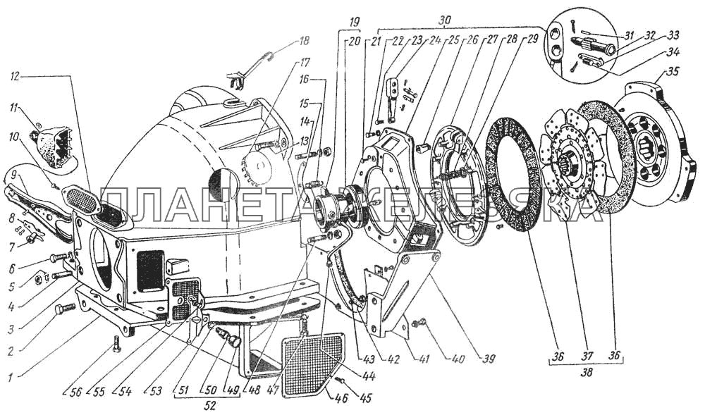 Сцепление ГАЗ-12 (ЗИМ)