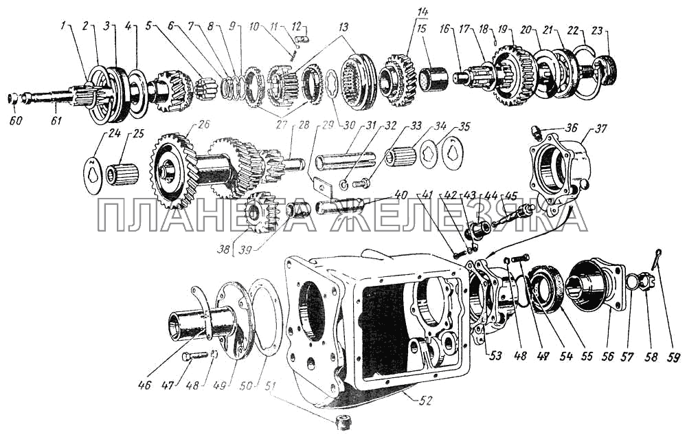 Коробка передач ГАЗ-12 (ЗИМ)