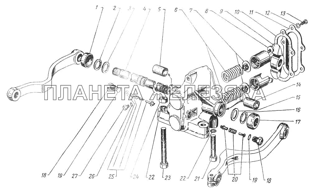 Амортизатор передней подвески ГАЗ-12 (ЗИМ)