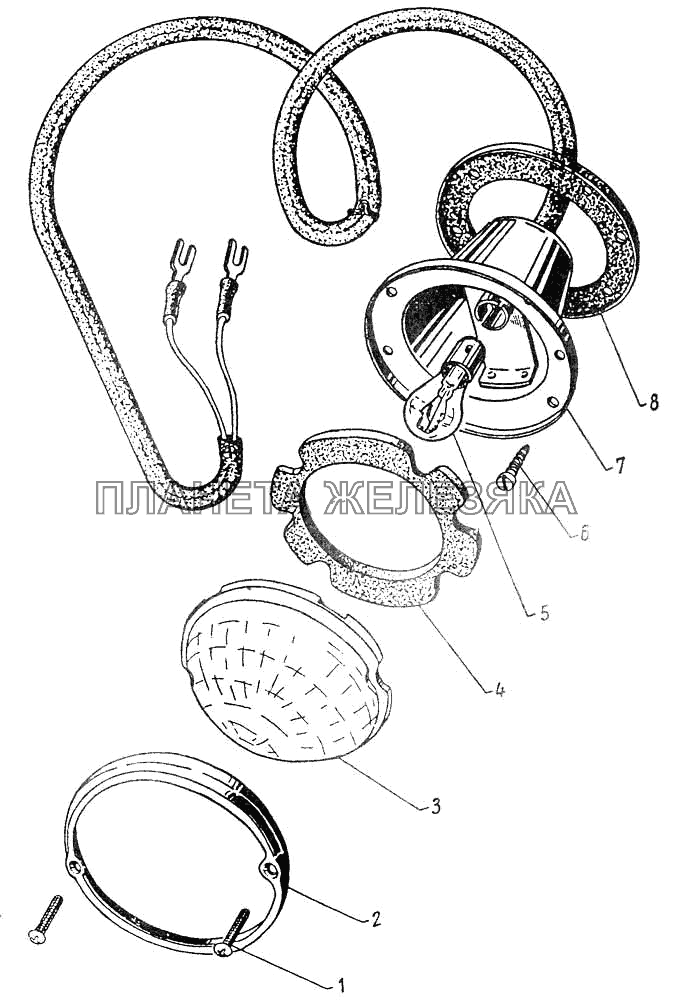 Задний фонарь ГАЗ-12 (ЗИМ)