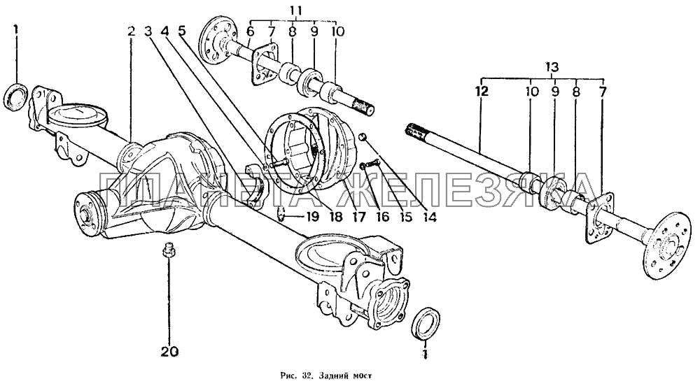 Задний мост ИЖ 2126