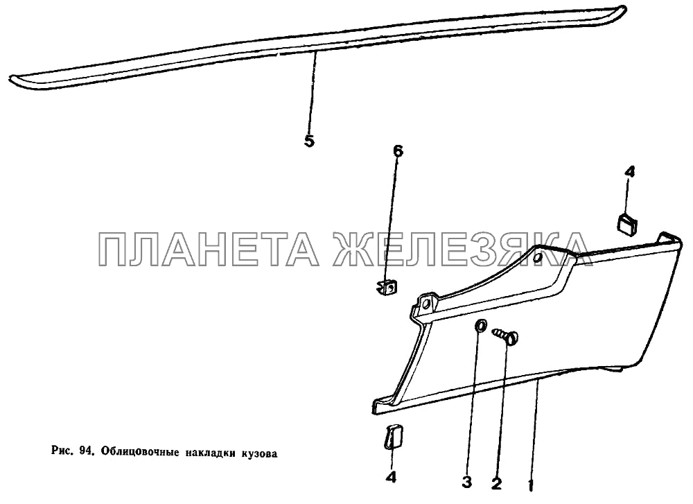 Облицовочные накладки кузова ИЖ 2126