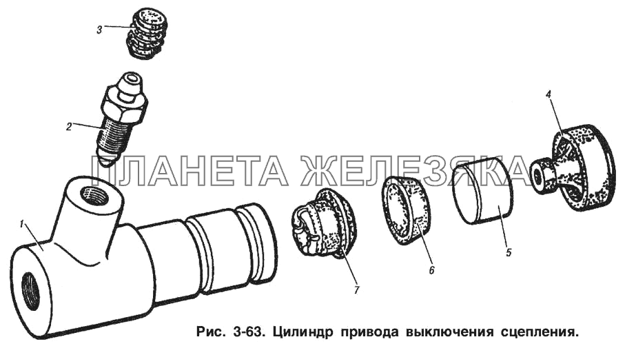 Цилиндр привода выключения сцепления ИЖ 2715