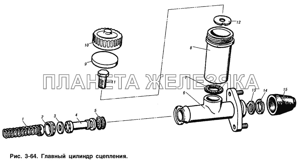 Главный цилиндр сцепления ИЖ 2715