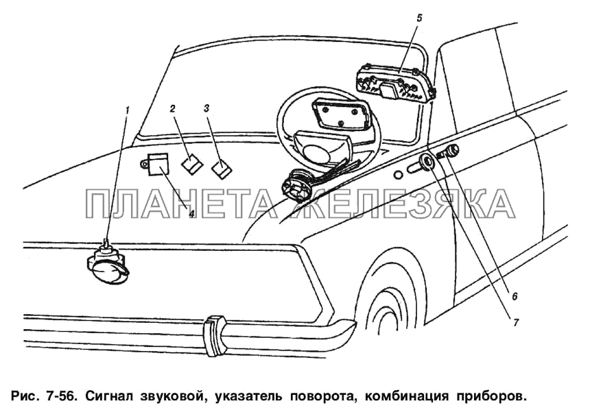 Комбинация приборов, сигнал звуковой, указатель поворота ИЖ 2715