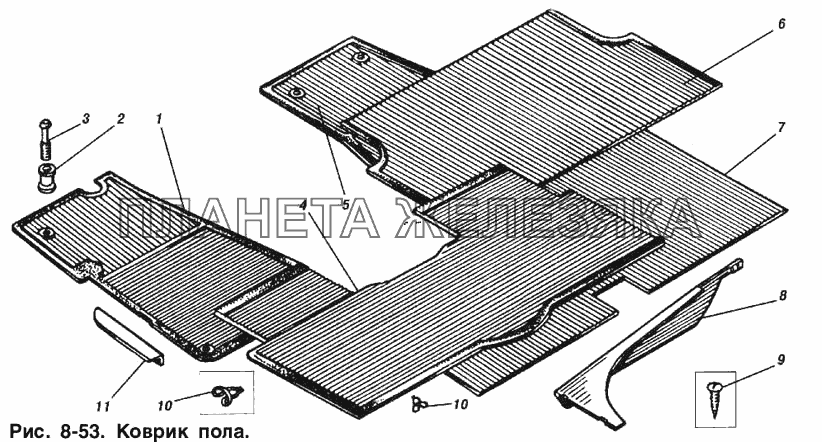 Коврики пола ИЖ 2715