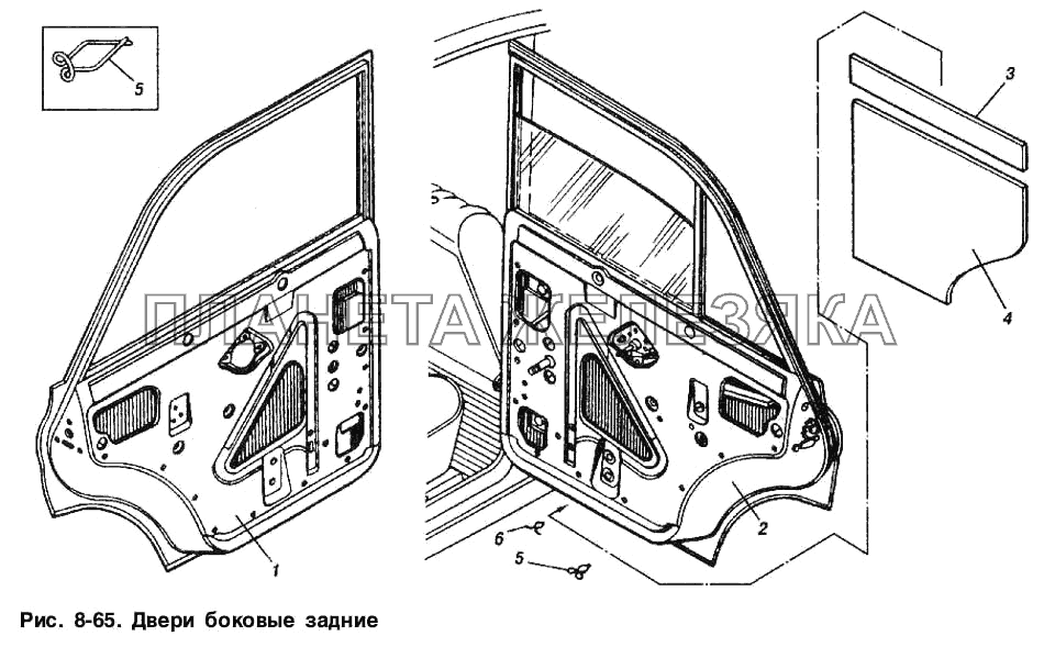 Двери боковые задние ИЖ 2715