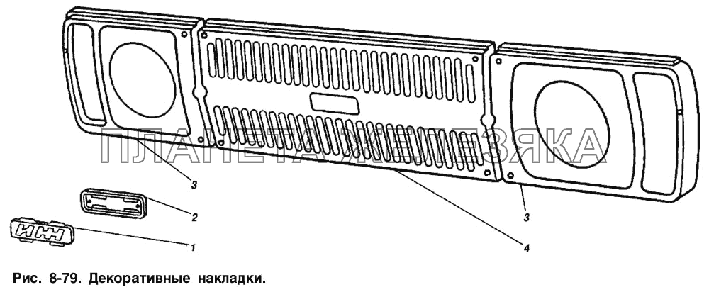 Облицовка радиатора и декоративные накладки ИЖ 2715