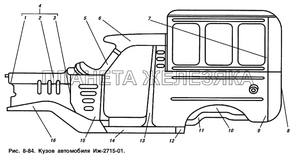 Кузов автомобиля ИЖ-2715-01 ИЖ 2715