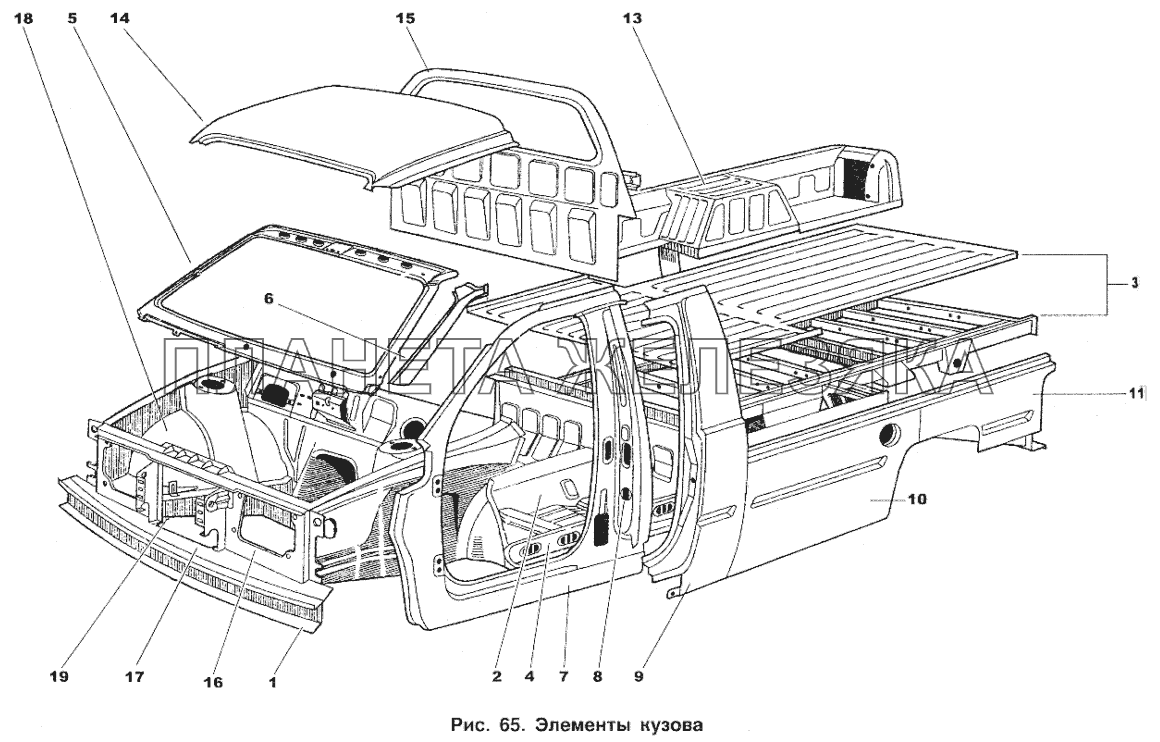 Элементы кузова ИЖ 2717