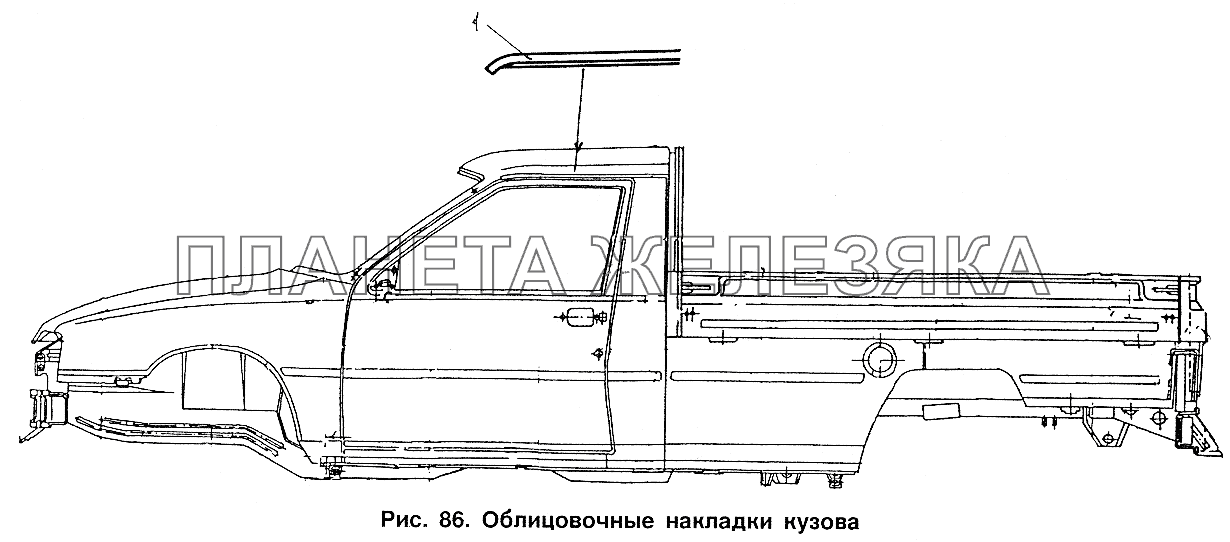 Облицовочные накладки кузова ИЖ 2717