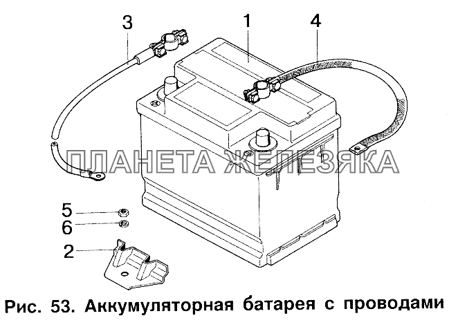 Аккумуляторная батарея с проводами ИЖ 2717