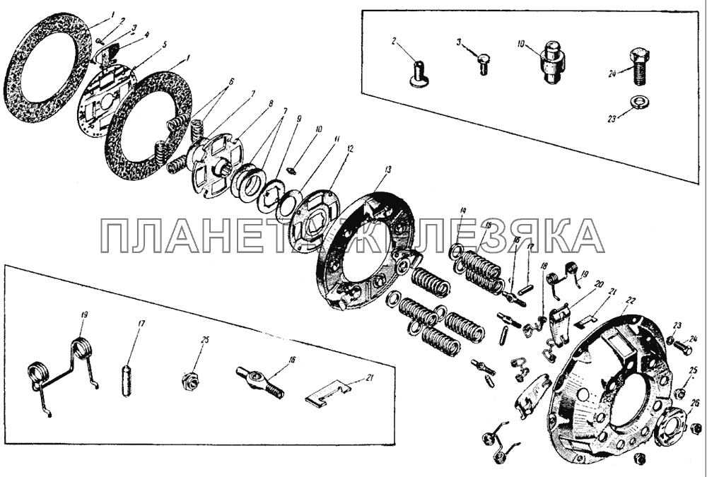 Механизм сцепления (Часть 1) ИЖ 434