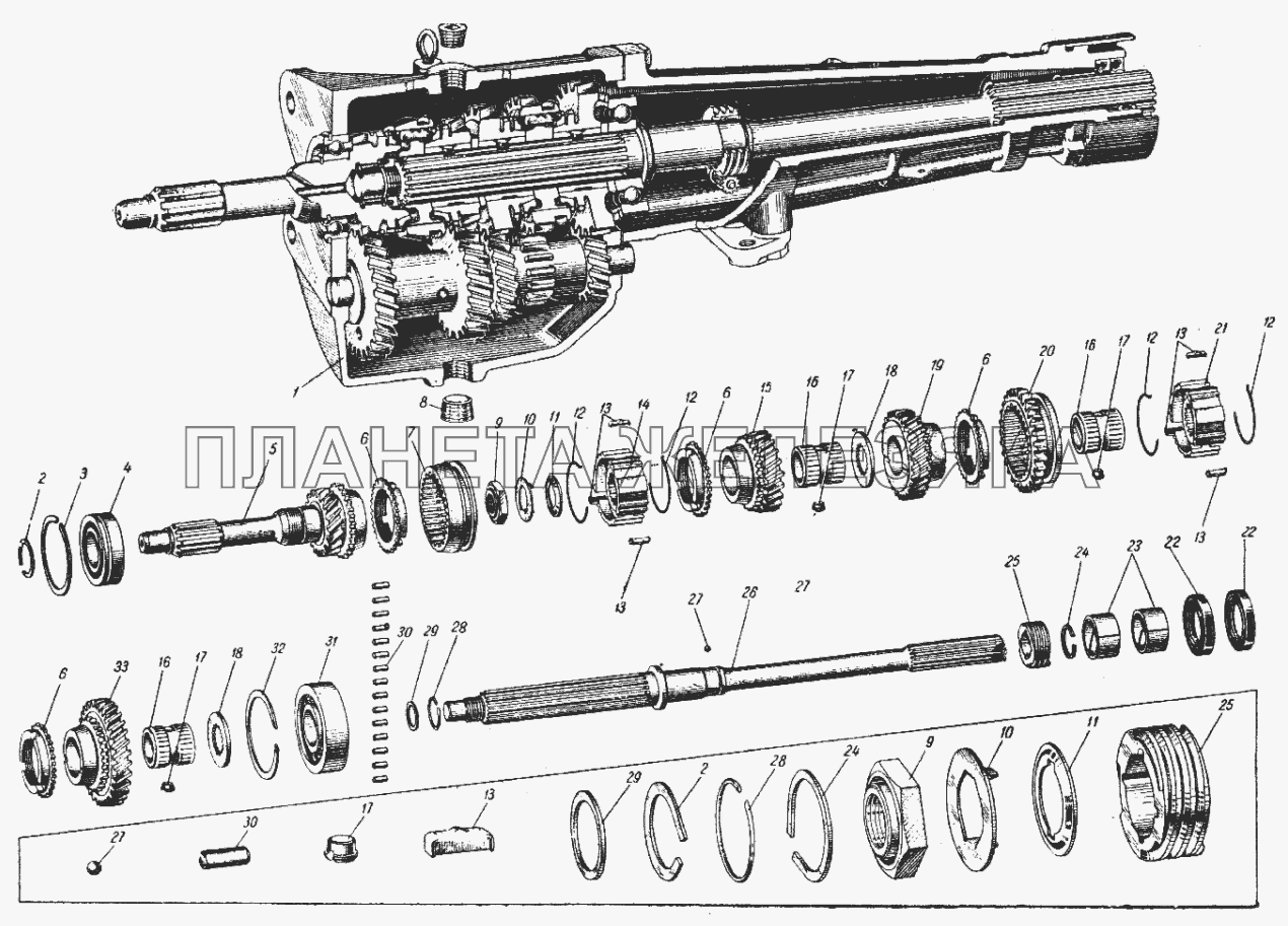 Коробка передач (Часть 1) ИЖ 427