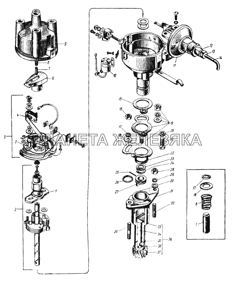 Распределитель зажигания ИЖ 427