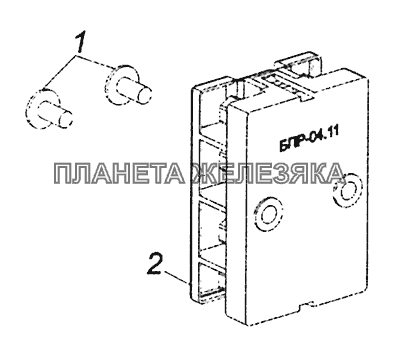 65115-3722002 Установка блока предохранителей КамАЗ-4308 (Евро 4)