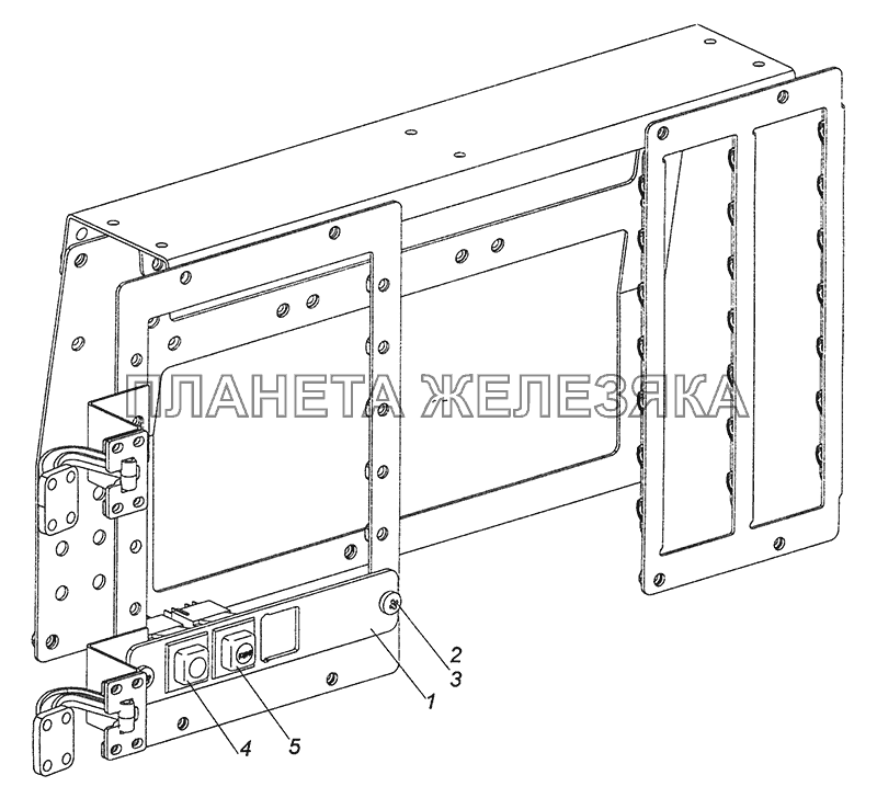 4308-4012004 Установка выключателя диагностики АБС КамАЗ-4308 (Евро 4)