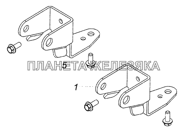 5308-5001005 Установка элементов задней подвески кабины КамАЗ-4308 (Евро 4)