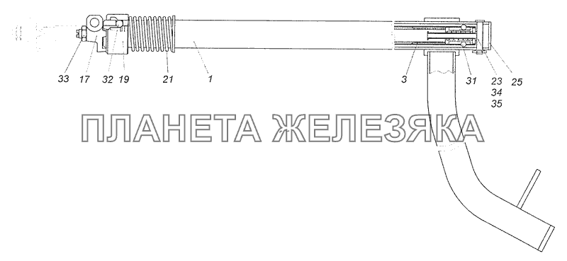 4308-1703325-81 Тяга в сборе КамАЗ-4308 (Евро 3)