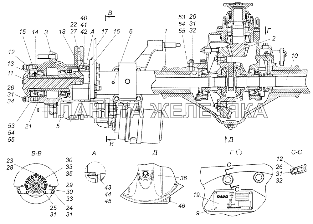 43081-2400015-10 Мост задний КамАЗ-4308 (Евро 3)