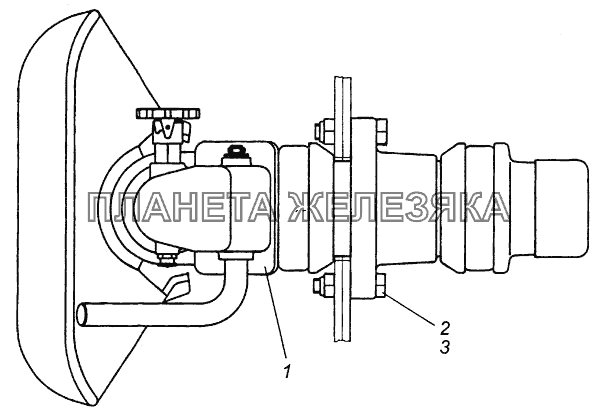 Установка тягово-сцепного устройства 4308-2707001 КамАЗ-4308