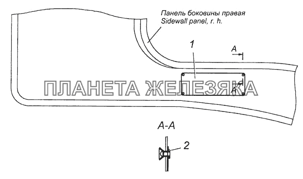 Установка заводской таблички 5320-3904001 КамАЗ-4308