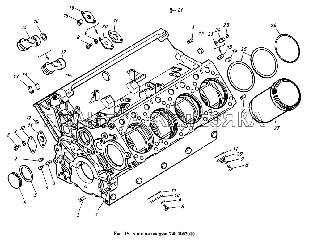 Блок цилиндров КамАЗ-4310