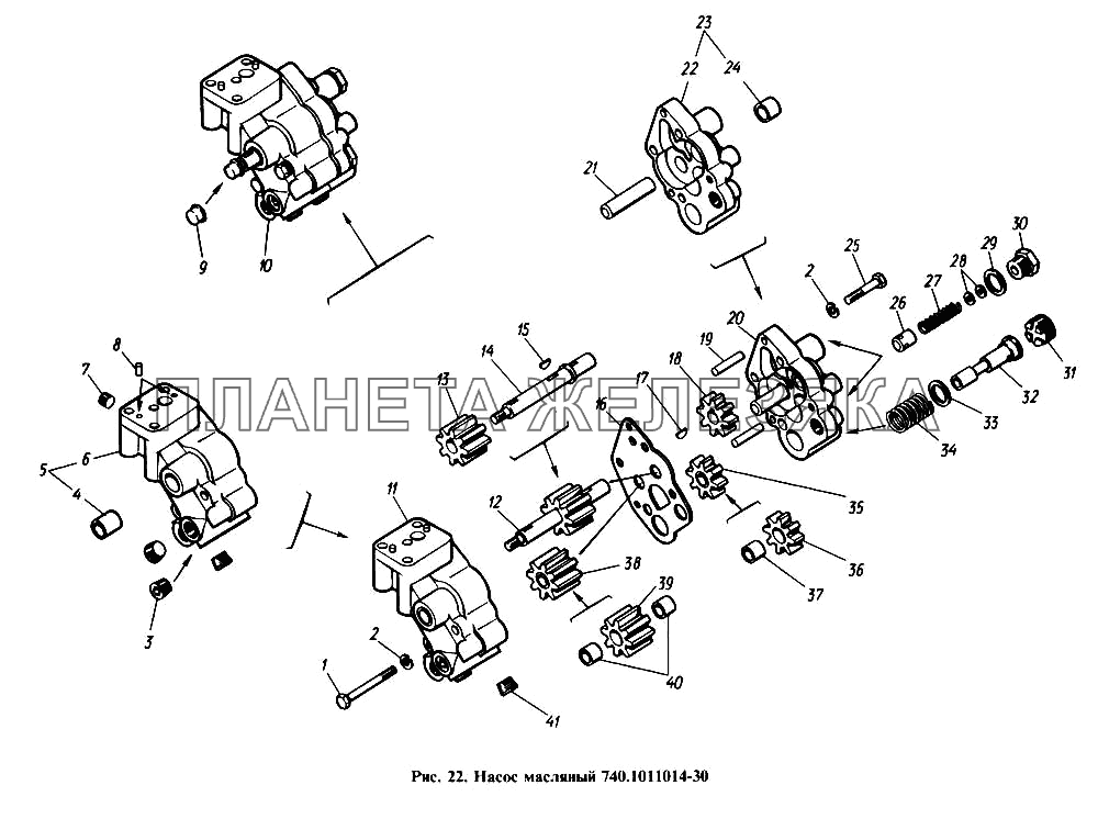 Насос масляный КамАЗ-4310