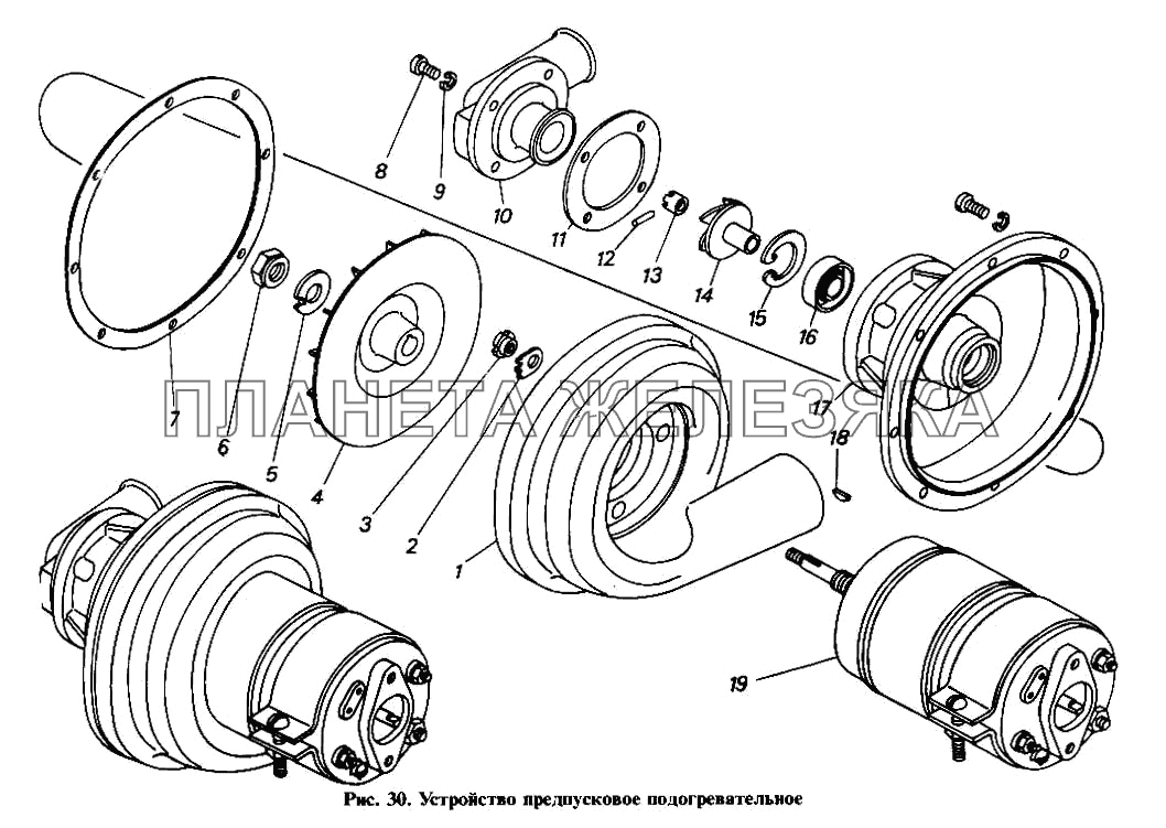 Устройство предпусковое подогревательное(4) КамАЗ-4310