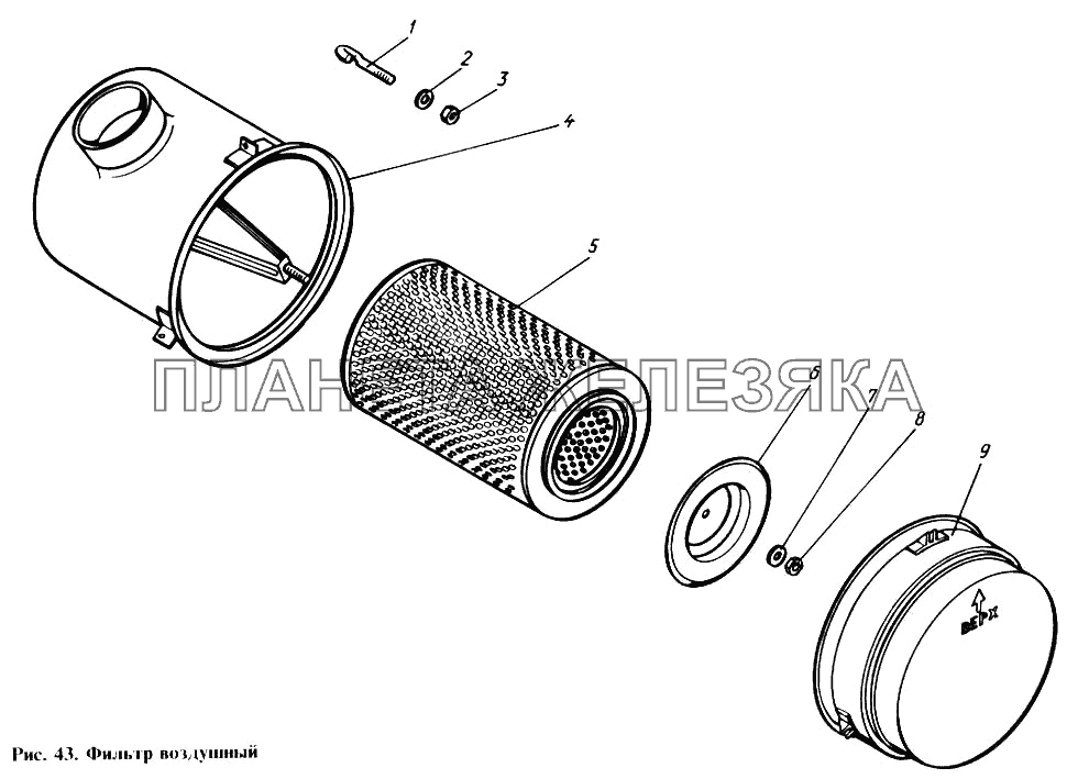 Фильтр воздушный КамАЗ-4310