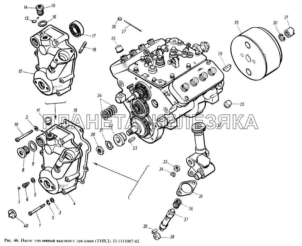 Насос топливный высокого давления (ТНВД) КамАЗ-4310