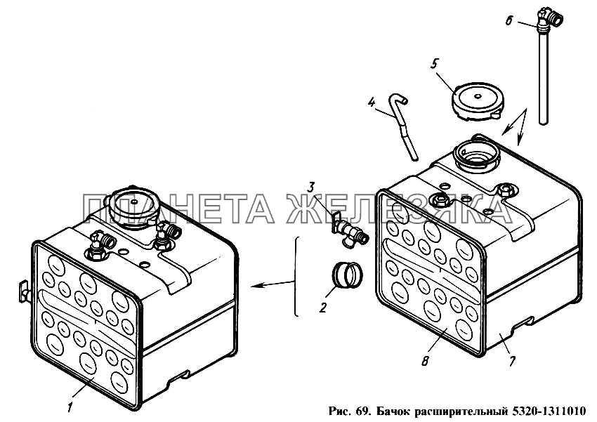 Бачок расширительный КамАЗ-4310