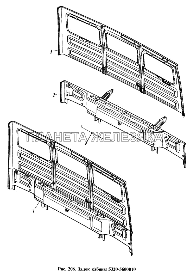 Задок кабины КамАЗ-4310