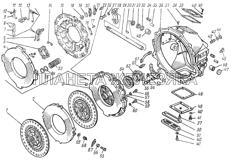 Сцепление КамАЗ-43101