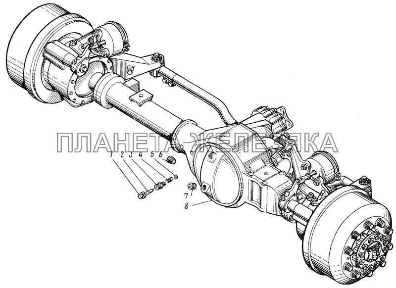 Мост передний в сборе 4310-2300010 КамАЗ-43101