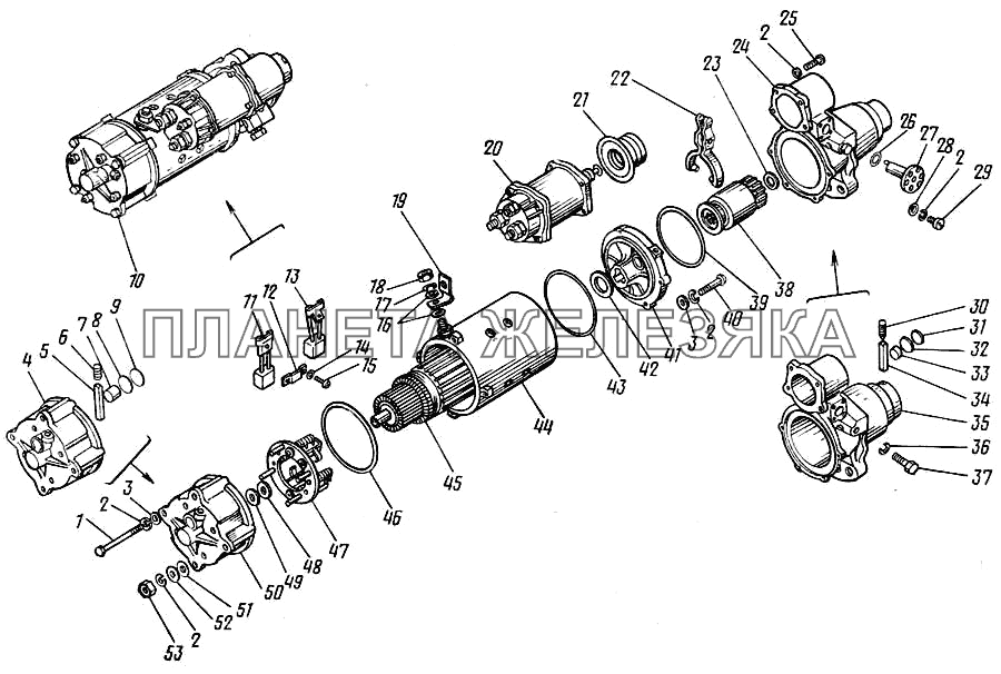 Стартер 740.3708000 КамАЗ-43101