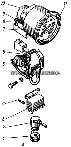 Выключатели и спидометр КамАЗ-43101