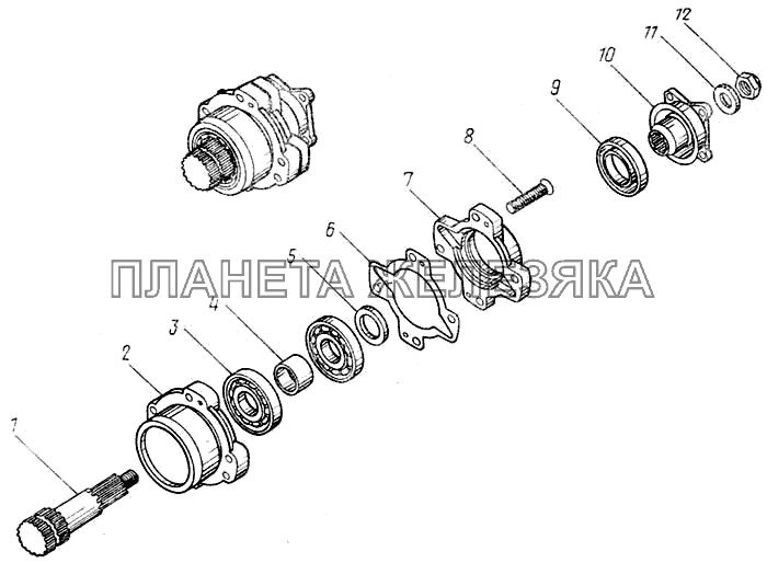 Коробка отбора мощности 4310-4204010 КамАЗ-43101