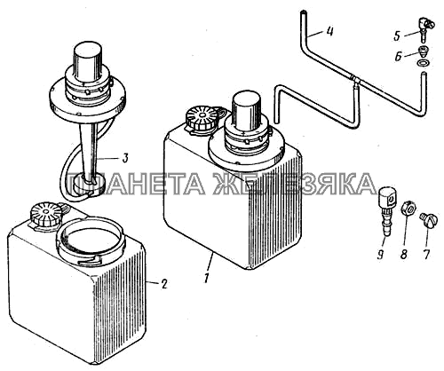 Насос водяной очистки стекла КамАЗ-43101