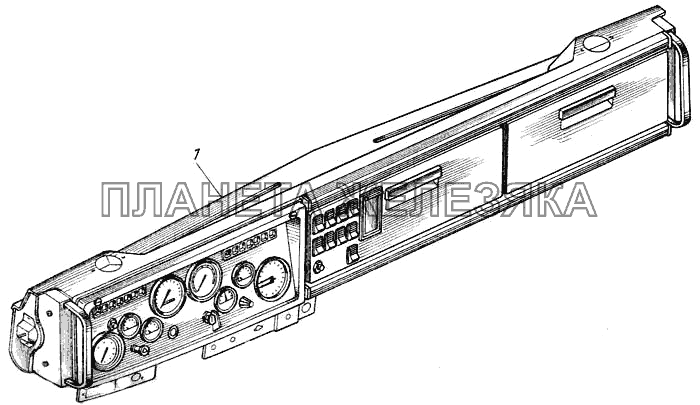Панель приборов в сборе 4310-5300023МЧ КамАЗ-43101