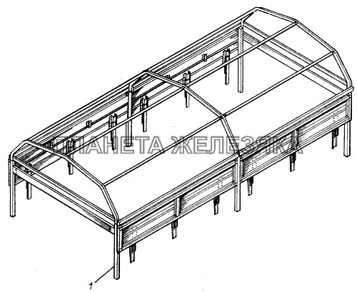 Тент платформы КамАЗ-43101