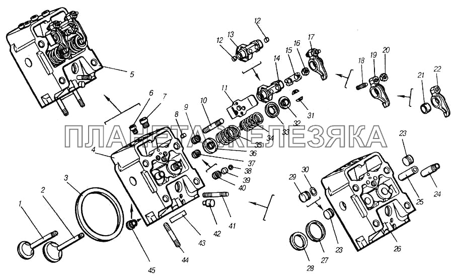 Головка цилиндра КамАЗ-4310 (каталог 2004 г)