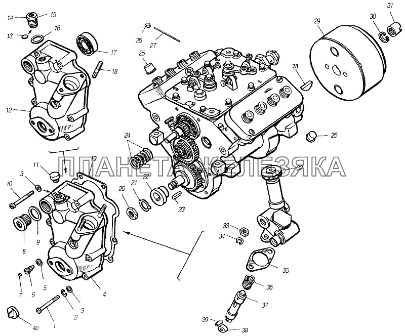 Насос топливный высокого давления (ТНВД) КамАЗ-4310 (каталог 2004 г)