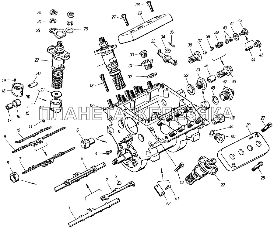 Насос топливный высокого давления (ТНВД) КамАЗ-4310 (каталог 2004 г)