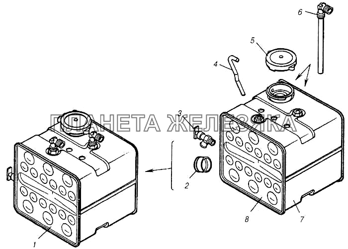 Бачок расширительный КамАЗ-4310 (каталог 2004 г)