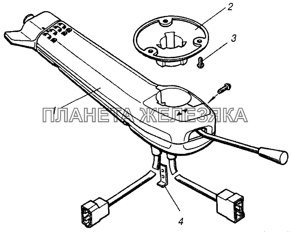 Переключатель комбинированный в сборе КамАЗ-4310 (каталог 2004 г)