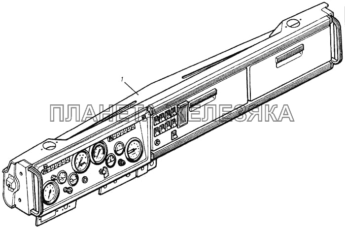 Панель приборов в сборе КамАЗ-4310 (каталог 2004 г)