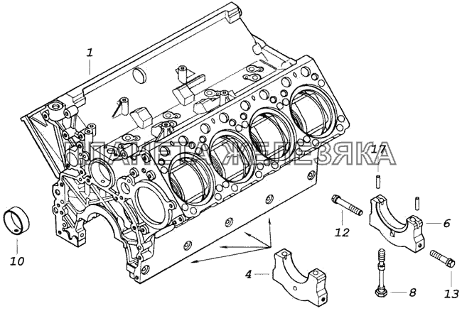 Блок цилиндров КамАЗ-43118